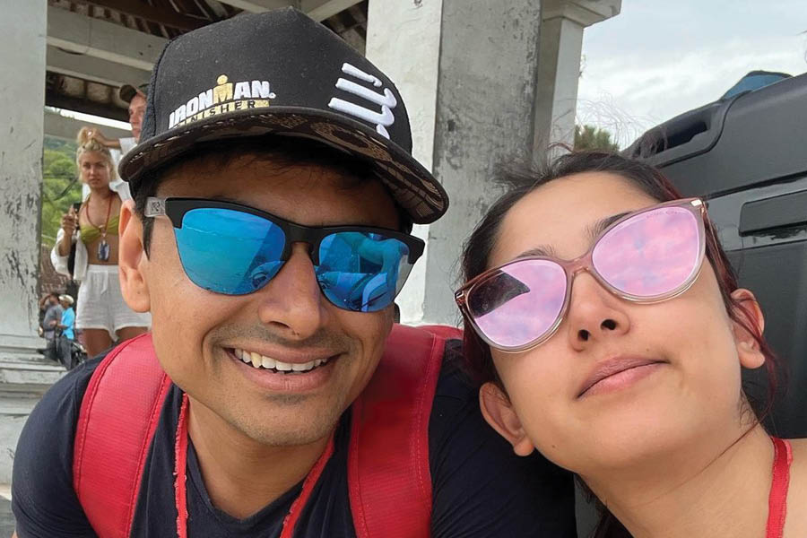 Ira Khan and Nupur Shikhare in Indonesia.