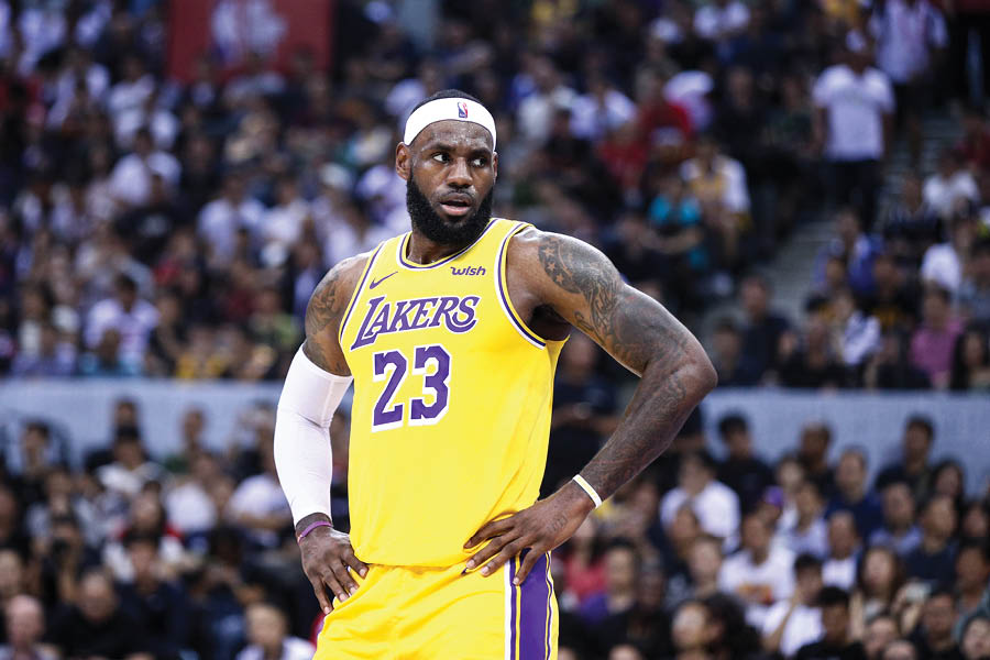 LeBron James won the NBA title with the LA Lakers in 2020