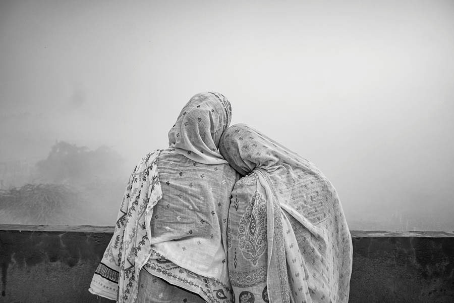 All the pictures displayed at the exhibition were in monochrome, and captured the life and emotions of Vrindavan's widowed women