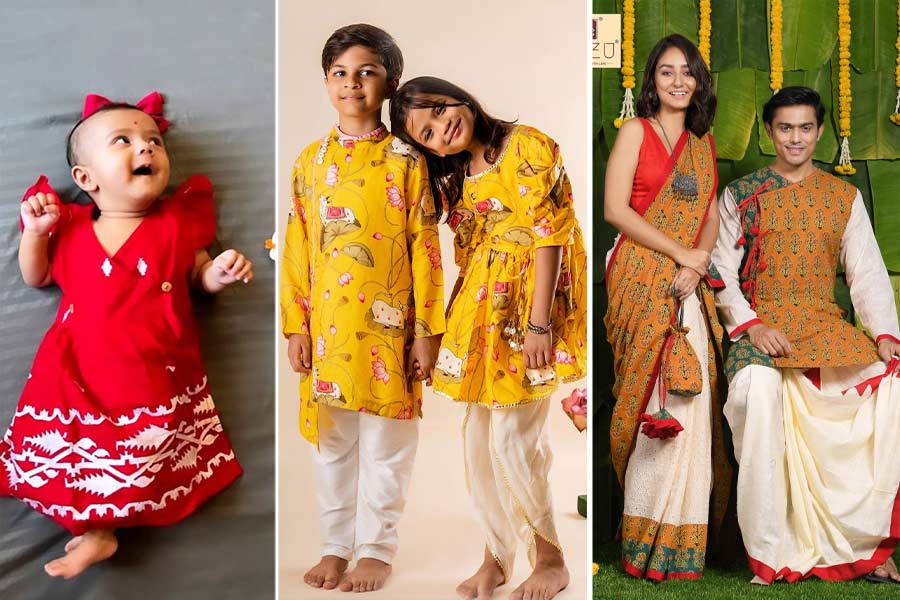 For tots to teens: A lookbook for that special Saraswati Puja OOTD
