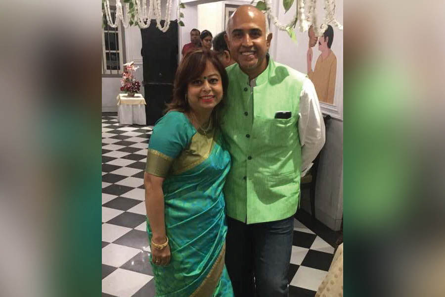 Chef Sushanta Sengupta with his wife Sujata Sengupta 