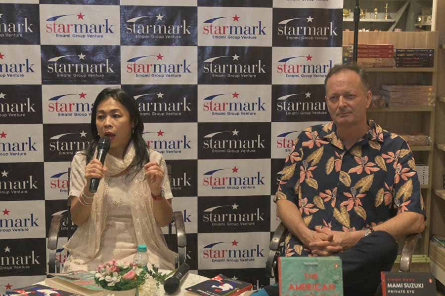 Ivy Ngeow and Simon Rowe addressed different aspects of their latest books at Starmark, South City Mall on February 7.