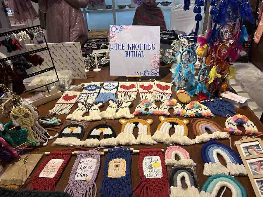 The Knotting Ritual, a homegrown brand, brought their Macrame and crochet wall hangings and dream catchers to the table