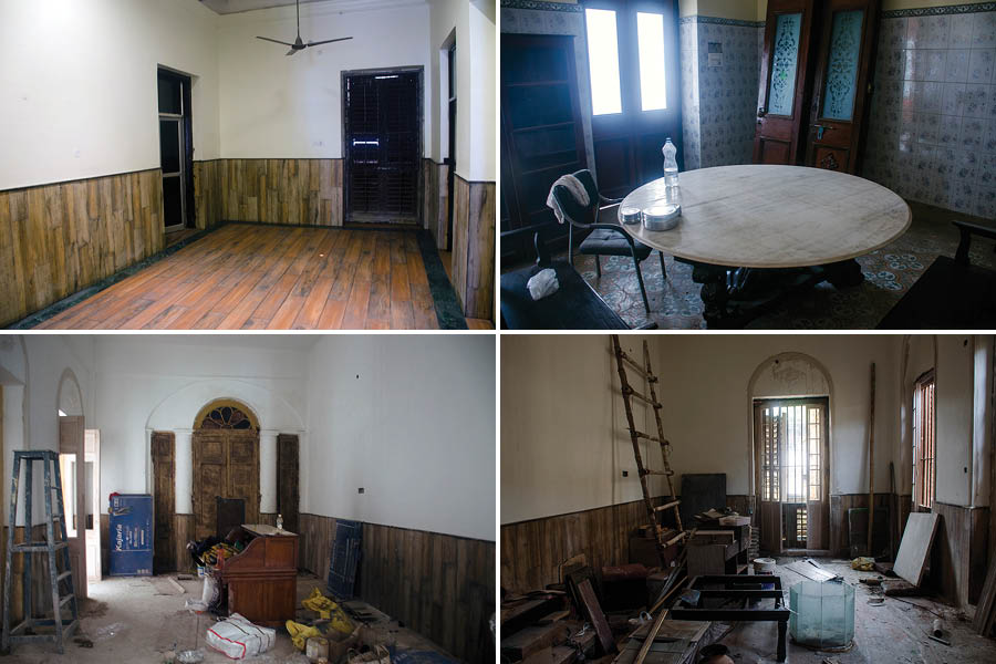 Rooms of Khelat Ghosh House under renovation