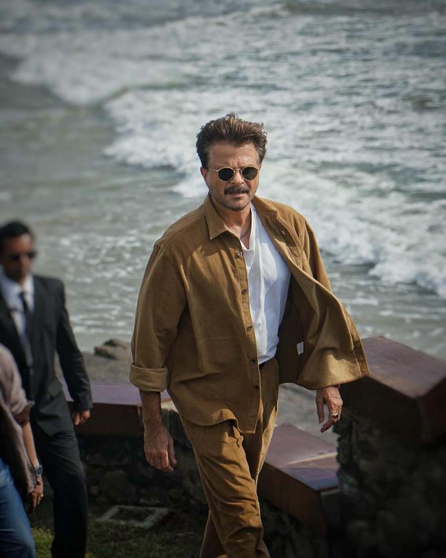 Anil’s Shelly walks the steps of his sprawling estate in Sri Lanka, where a major part of the show was filmed.