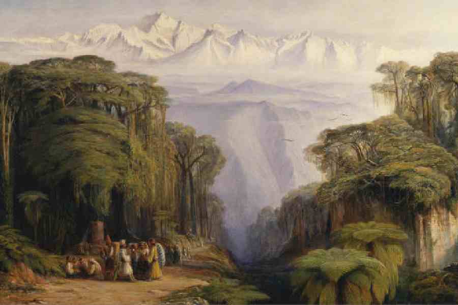 Edward Lear’s Kangchenjunga from Darjeeling, which was commissioned by Lord Northbrooke, the then viceroy of India