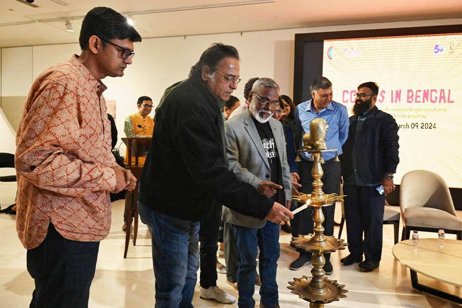 'An exhibition based on Bengali comics is the first in Kolkata'