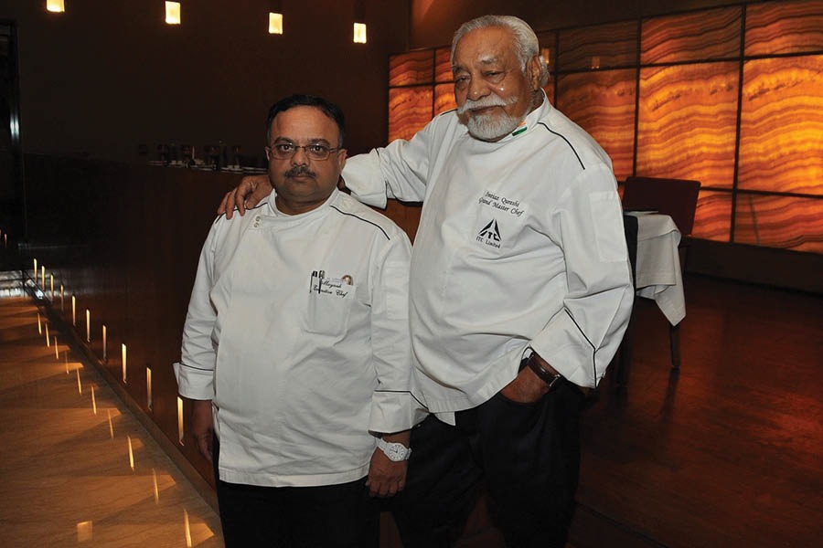 Qureshi with Mayank Kulshreshtha, the executive chef of ITC Sonar in 2014, at Royal Repast 