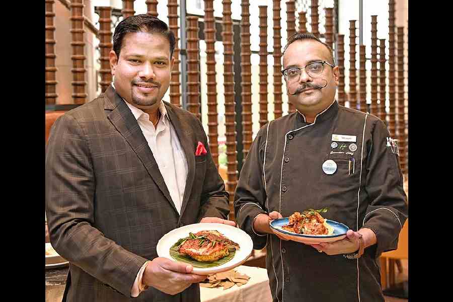 Bharathi Perumal general manager (left) with executive chef, Sabyasachi Nag