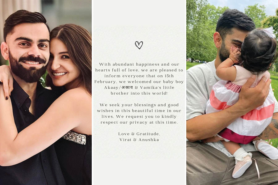 Virat and Anushka's baby news breaks the internet; (extreme right) Virat with his daughter Vamika