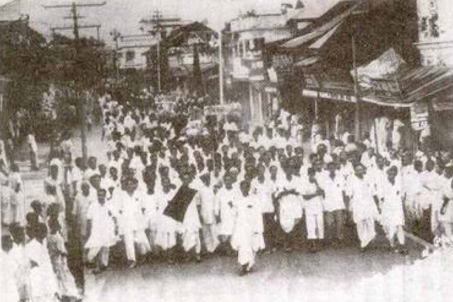Procession in Silchar on May 20, 1961