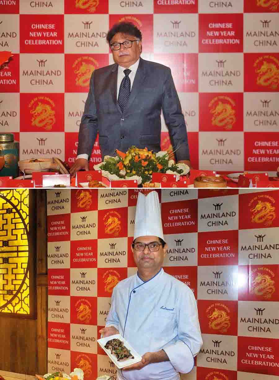 Speaking about the menu, general manager, brand standards and public relations, Speciality Restaurants, Debashish Ghosh, said, ‘This is a special year in the Chinese calendar and the menu is a celebration of the legacy of Mainland China.’ (Bottom) Indraneel Bhattacharya, corporate executive chef said, ‘We have kept the theme of the dragon and fire in all the dishes. The highlight of this menu is the mock meat that is made of soya. The Truffle Dragon Fried Rice and Longevity Noodles are also something to look forward to.’