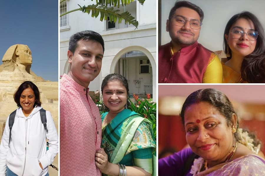 The gift of a special sari, the first date, a teenage crush, the first Saraswati Puja as a pair — love stories blossomed in all forms for these Bengali couples during Vasant Panchami