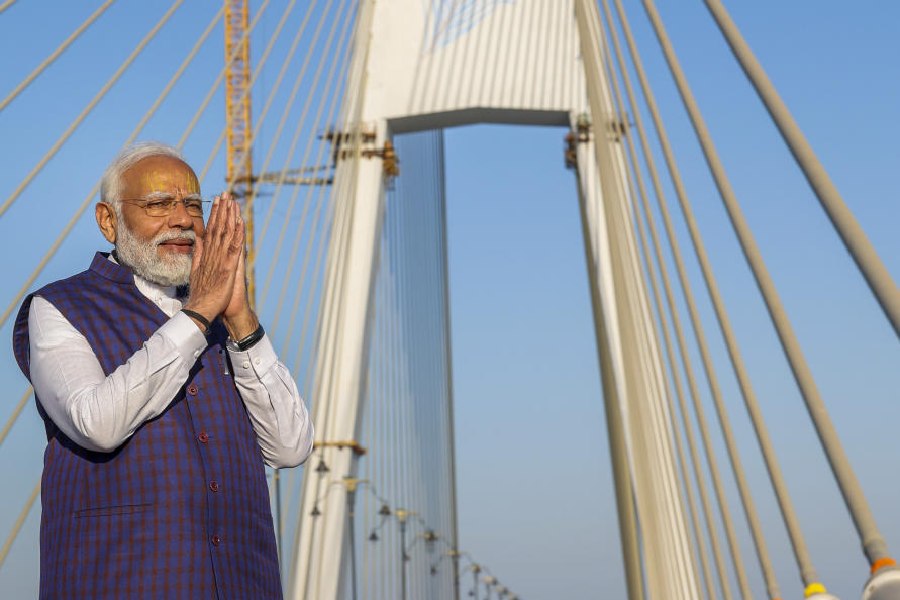 Prime Minister Narendra Modi inaugurates India's longest cable-stayed 'Sudarshan Setu' bridge in Gujarat