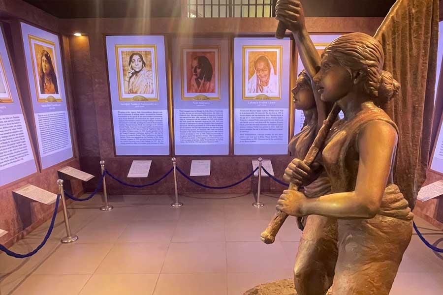 One of the best rooms in the museum is the one showcasing the story of Bengal’s women freedom fighters
