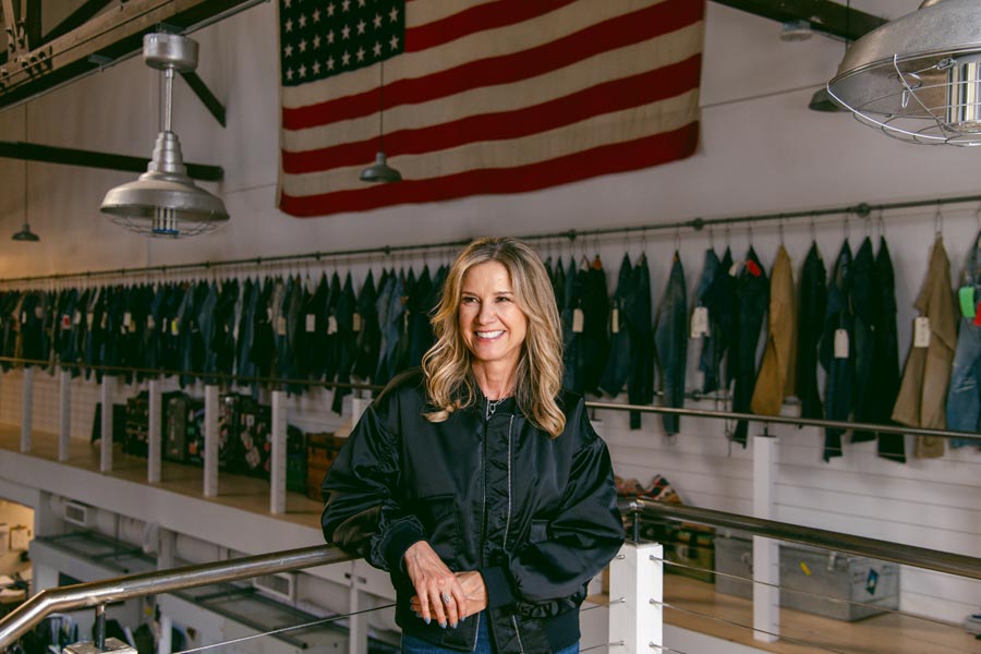 Michelle Gass, the new chief executive of Levi Strauss & Co., at the company’s Eureka Lab in San Francisco, Feb. 1, 2024.