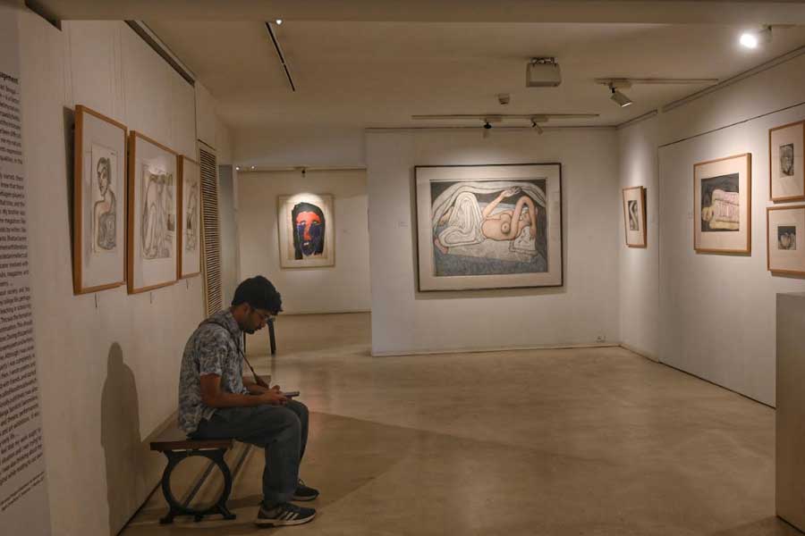 Phase two of the ’12 Masters’ exhibition at CIMA Gallery, titled ‘Neo Realisem and Social Realism’ feature artists Bikash Bhattacharjee, Jaya Ganguly, Jogen Chowdhury and Meera Mukherjee