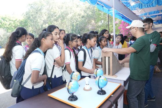 Curious students and visitors engaged with the Institute's staff and enjoyed the science experiments and demonstrations lined up on the National Science Day.