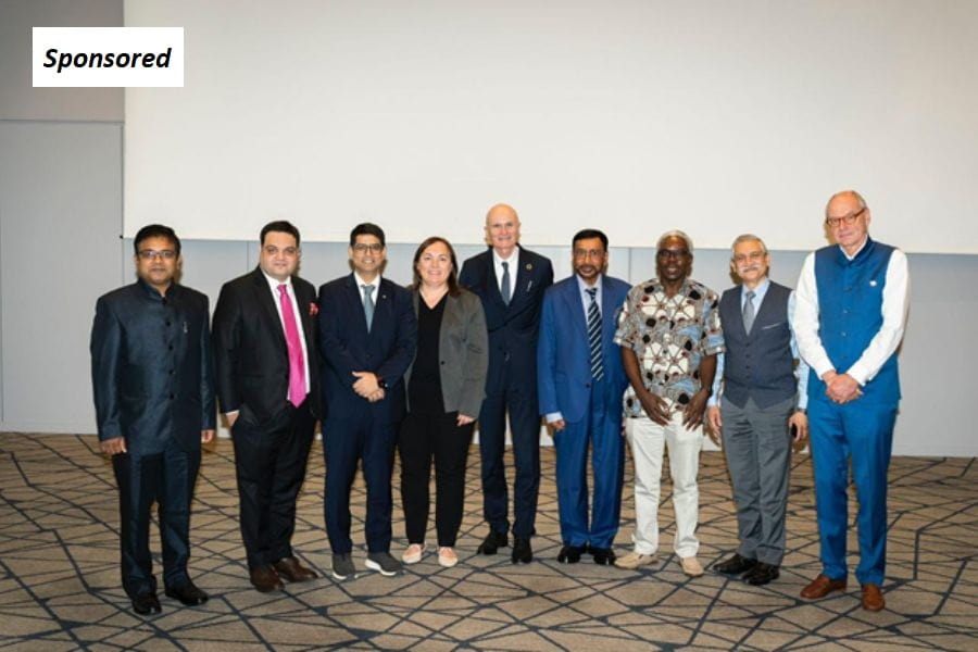Dr. Balvir S. Tomar with leaders of World Health Summit