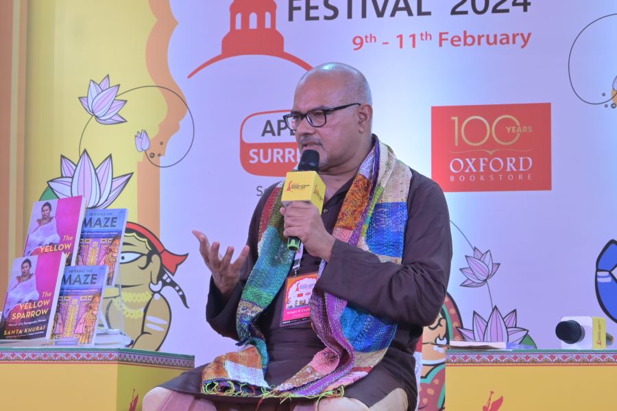 Chatterjee participated in multiple sessions at the 2024 edition of the Apeejay Kolkata Literary Festival