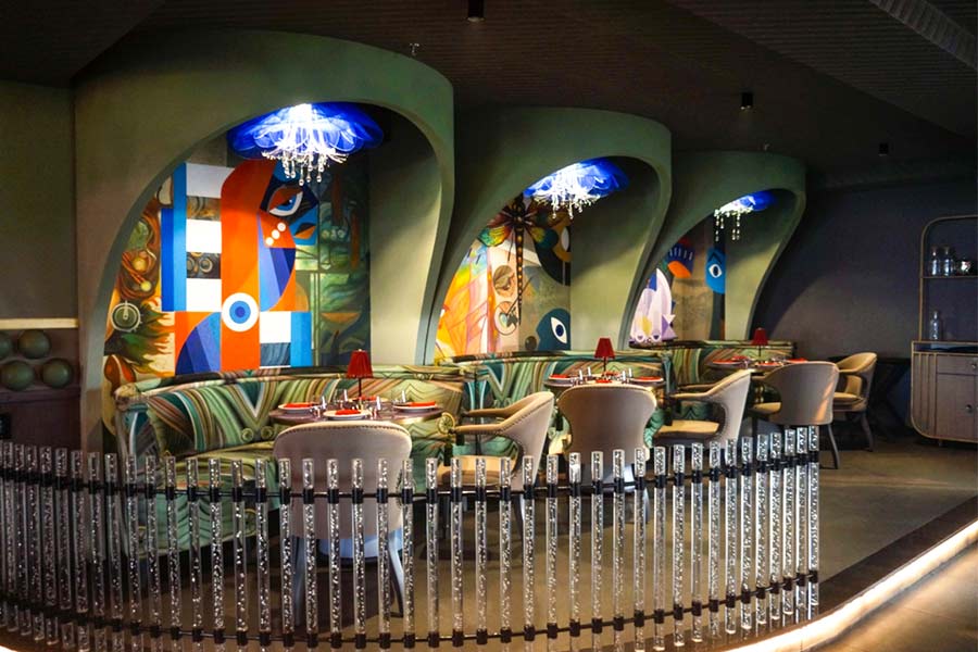 With these alluring booths at Bombastic Supper Club, one is likely to pull off a Sheldon Cooper and say, “That’s my spot.”