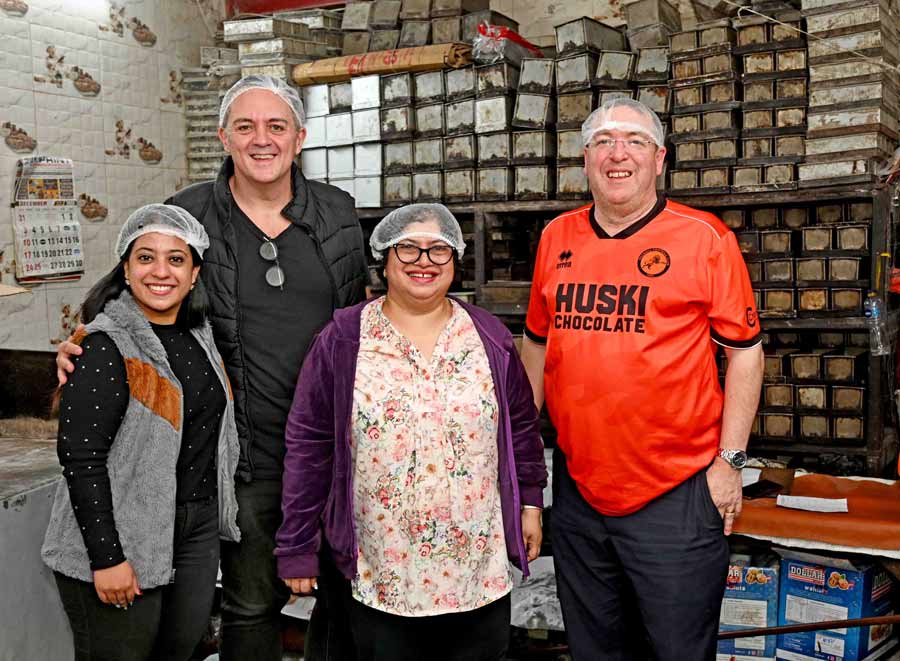 The duo posed with the owners of the family-run Saldanha Bakery, Debra Alexander and daughter Alisha. “We are delighted to have Mr Fleming and chef Shaun with us today. I remember the late German consulate general, Guenter Wehrmann, used to love our Dark Chocolate Brownies and Walnut Cake, and he had said our Walnut Cake is the best cake he’d had this side of the continent!” recalled Debra 