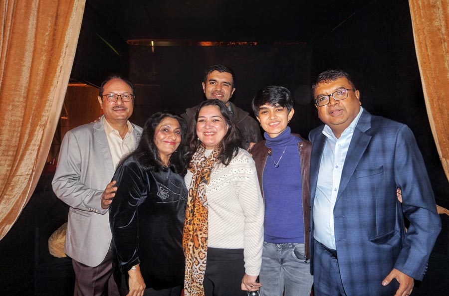 The Shah and Lohia families have been spending New Year’s Eve together at RCGC for years, and despite many members staying abroad, they try to make it back during the festival season. “RCGC is our go-to spot for NYE, given that our families became friends through golf,” said (centre) Abhiroop Lohia, an MBA student at Cornell University