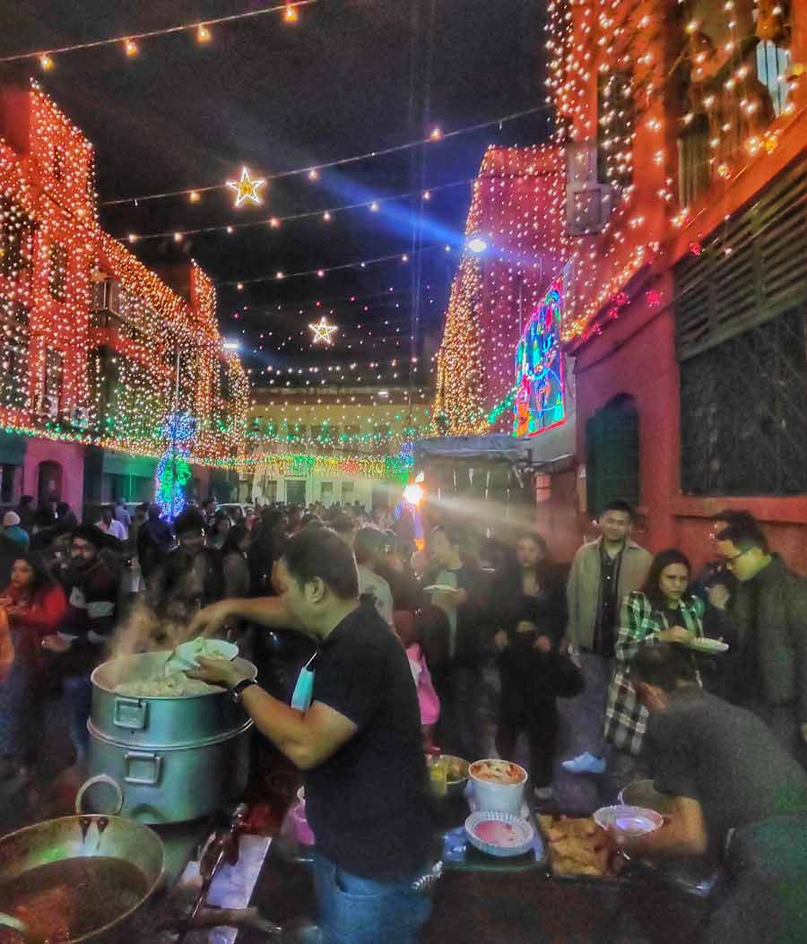 Bow Barracks off Chittaranjan Avenue was another happening place to be for revellers this festive season and New Year’s Eve was no exception