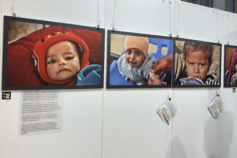 War-stricken faces of children from across the world