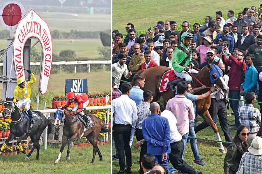 The racing day buzzed with community spirit, uniting enthusiasts in the thrilling spectacle of horse racing 