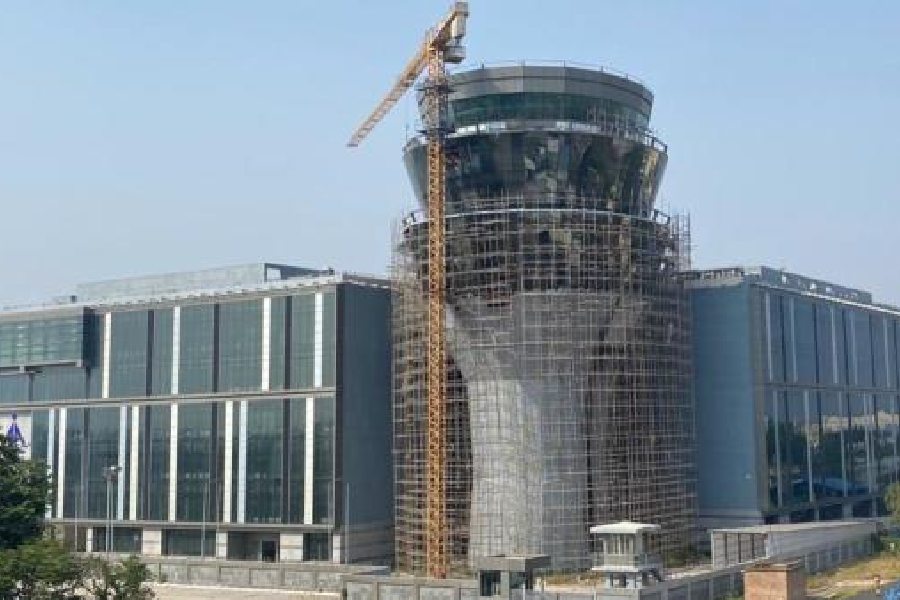 An air traffic control tower that is coming up at the Kolkata airport