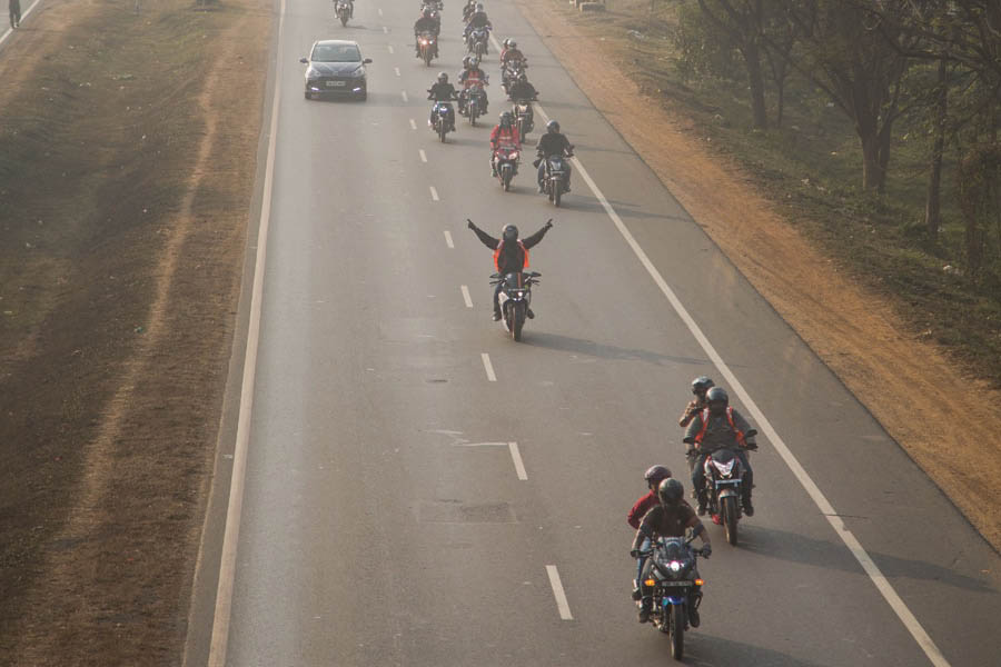 When tornado took the highway by storm on their 10th year anniversary ride on NH2