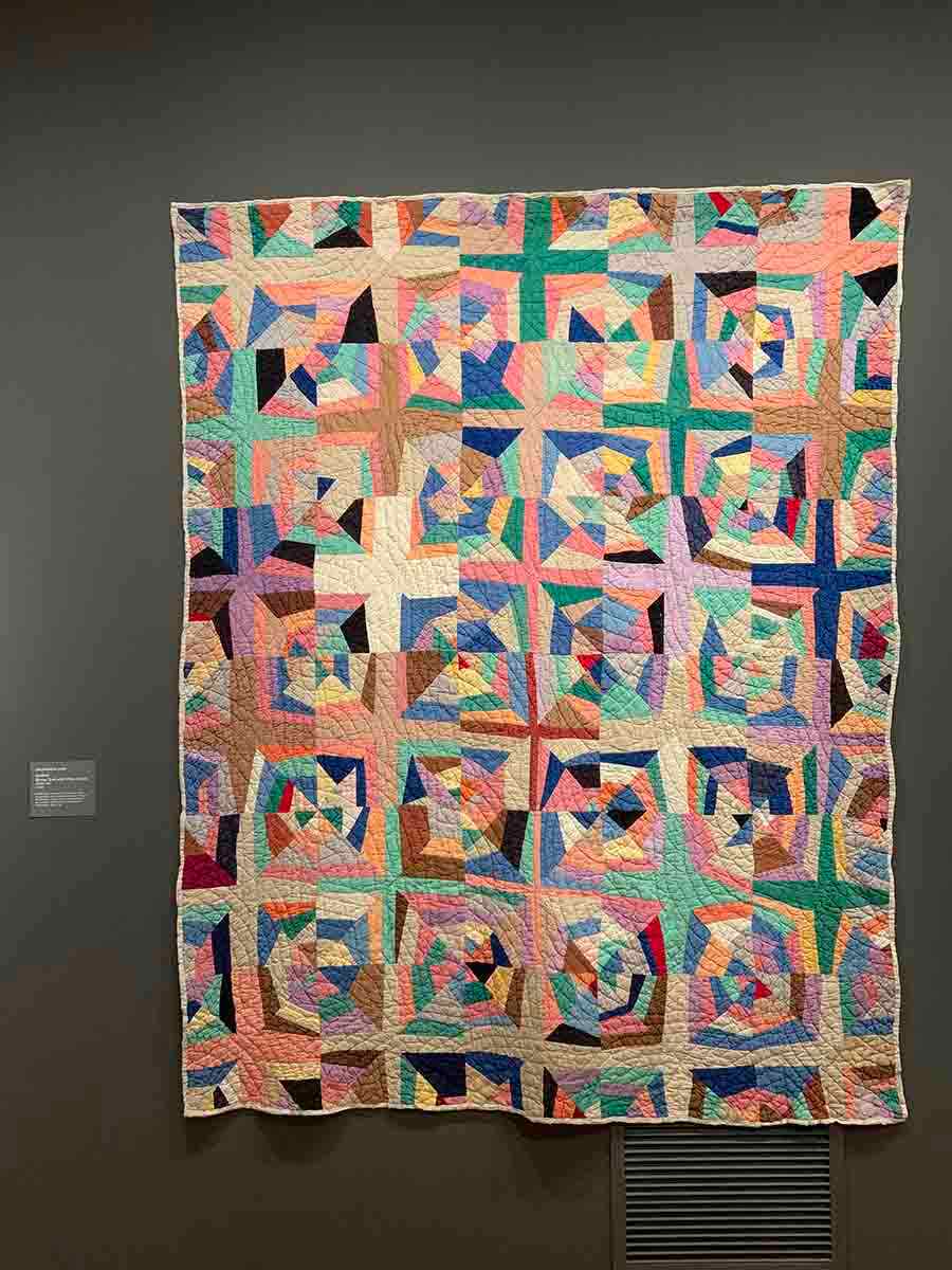 This ‘string quilt with white cross’ at Smithsonian American Art Museum reminded me of our very own Bengal kantha