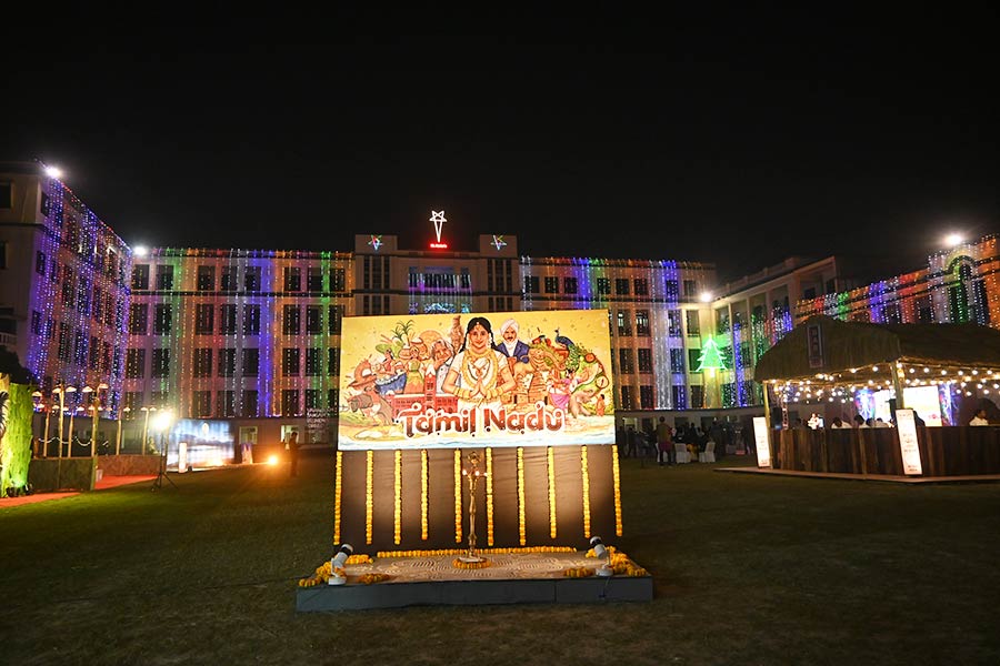 Tamil Nadu-inspired elements formed the backdrop of Sangam on December 30