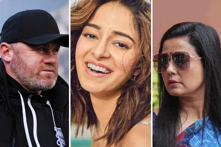 (L-R) Wayne Rooney, Ananya Panday and Mahua Moitra are among the newsmakers of the week