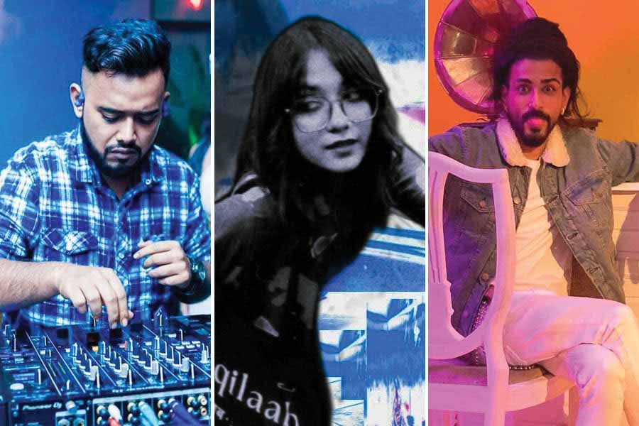 (L-R) Artistes like Gazzy, khokkosh and Siddhant Sharma with Underground Authority, among others, have plans to make 2024 their year