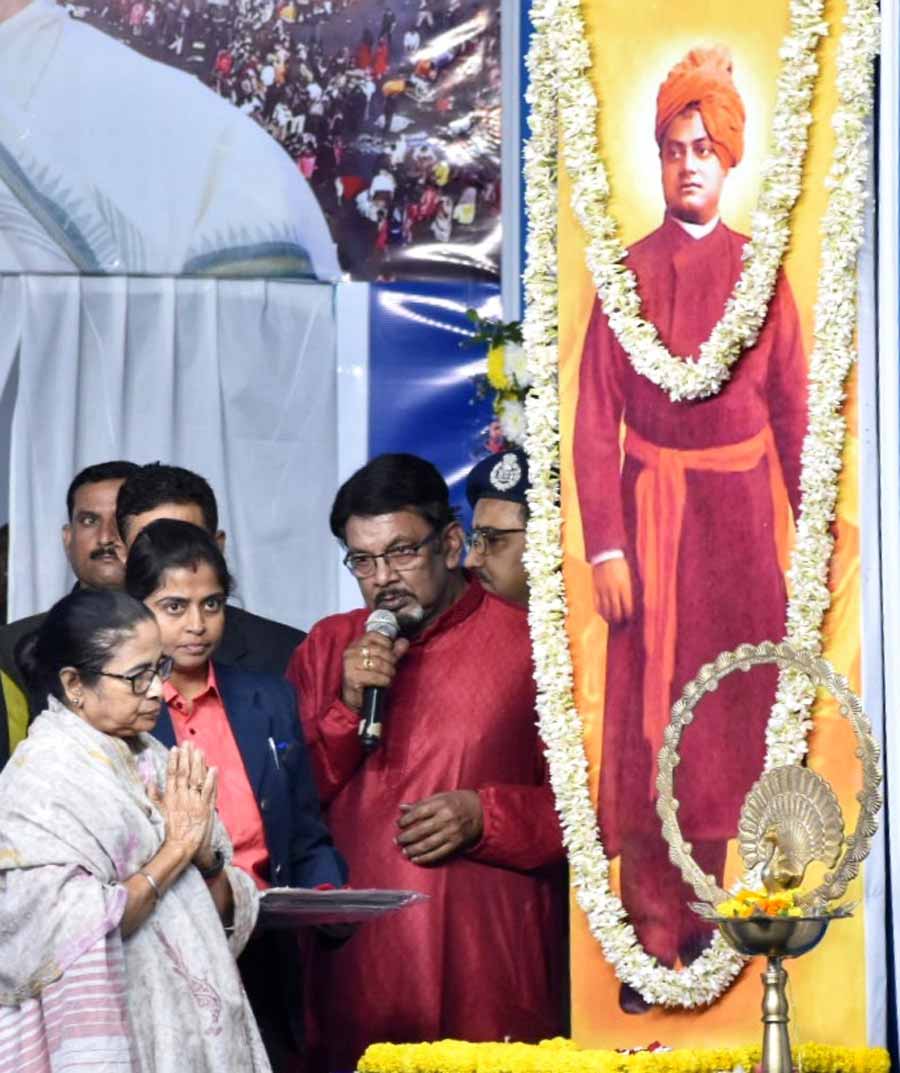 Chief minister Mamata Banerjee inaugurated Gangasagar Mela 2024 at Outram Ghat transit point  