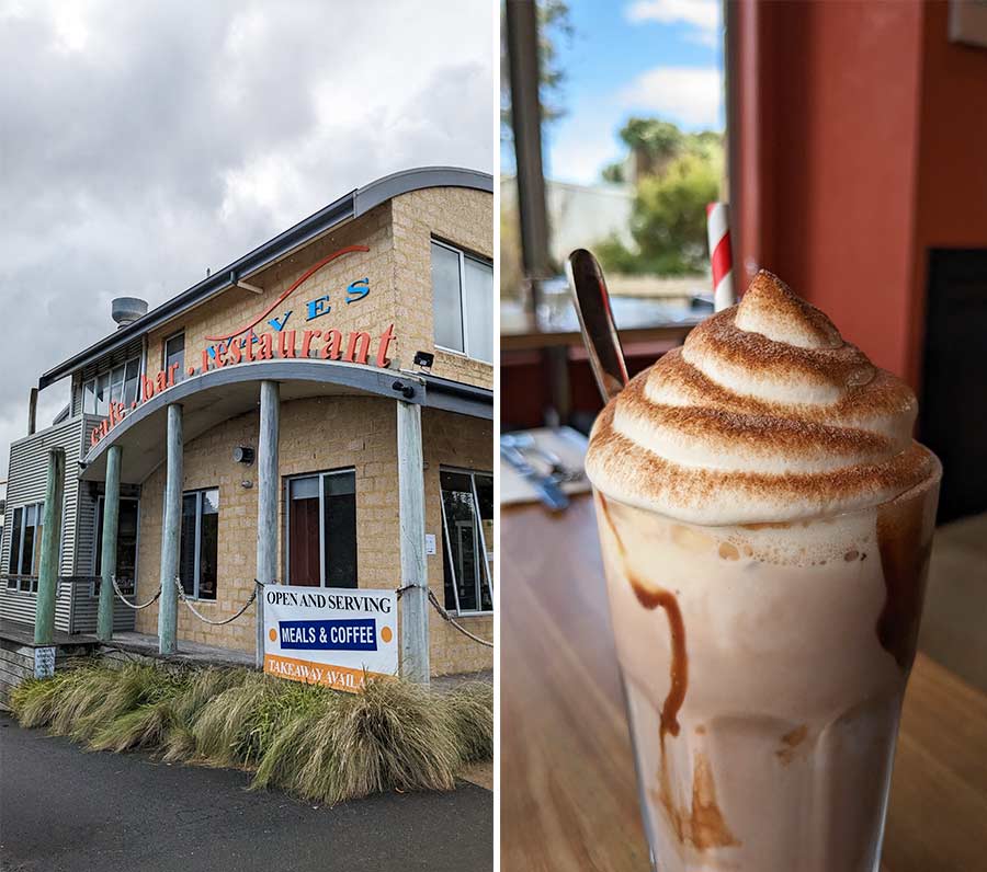 A good place to stay nearby is Waves, a contemporary hotel in Port Campbell, an ideal location for a weekend or midweek getaway. You can also wine and dine at Waves Cafe Bar and enjoy the fresh seafood on offer, or simply chug on a chocolate milkshake 