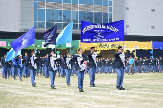 In a dazzling showcase of sportsmanship, Lakshmipat Singhania Academy hosted its 26th Intramural Sports Day 2023-24, transforming the Gitanjali Stadium into a vibrant spectacle of talent and teamwork. The festivities continued with nostalgic drills, a march past, and a spirited oath from the sports captain, rejuvenating the spirits of the young participants.
