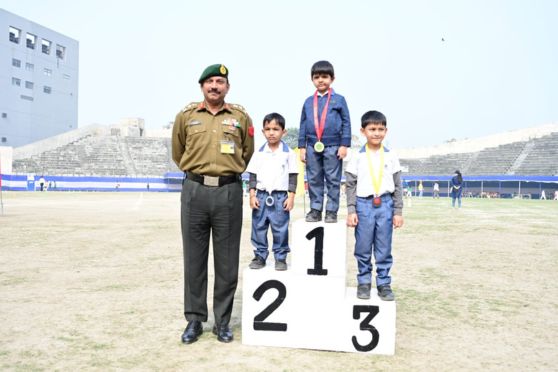 The Chief Guest Brigadier Raj Kumar Singh felicitated the young minds of the academy. Their applause echoing resilience and determination, turned the Sports Day into a testament to unity and companionship within the academy's walls.