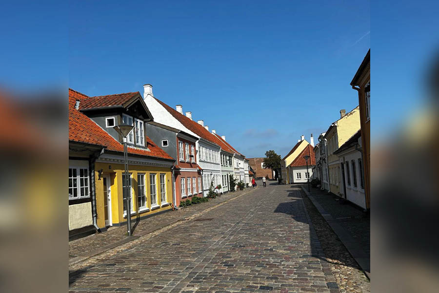 A glimpse of the old town in Odense