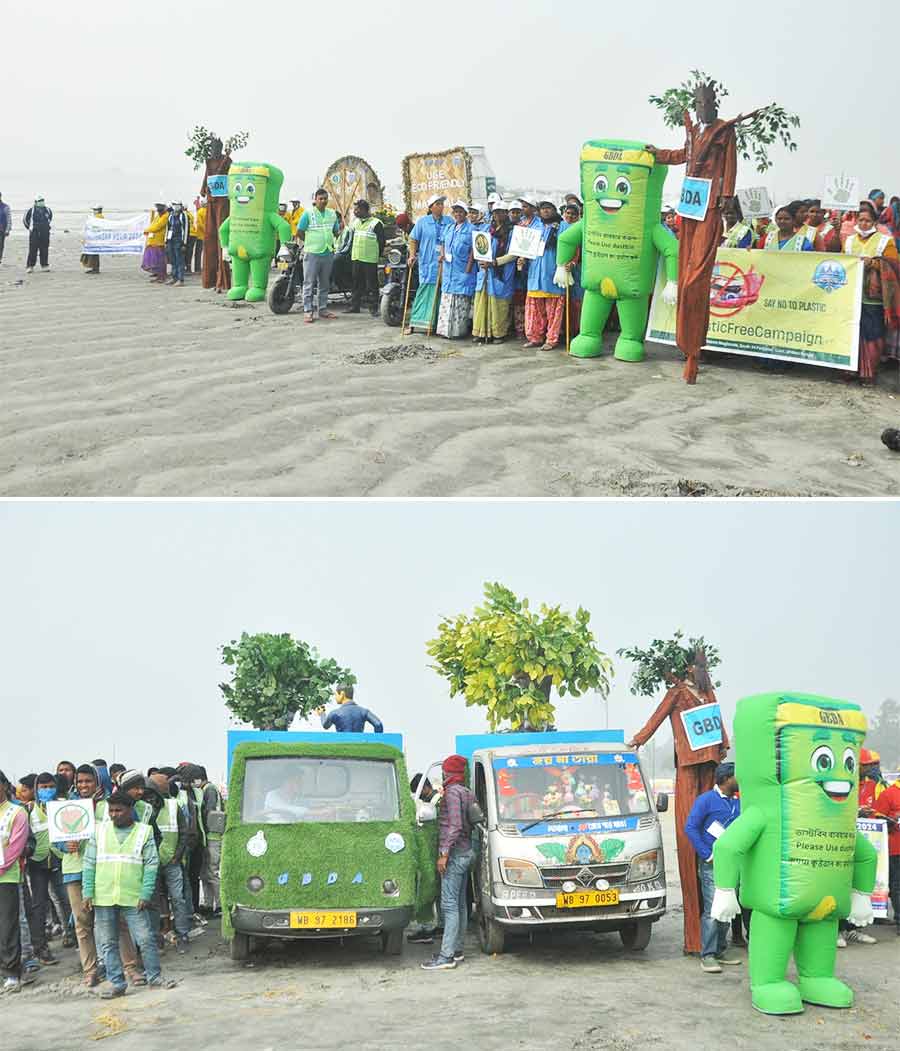 Swachh Sagar Abhiyan, a cleanliness drive to keep the Gangasagar Islands clean was carried out by the Gangasagar Bakkhali Development Authority on Tuesday   