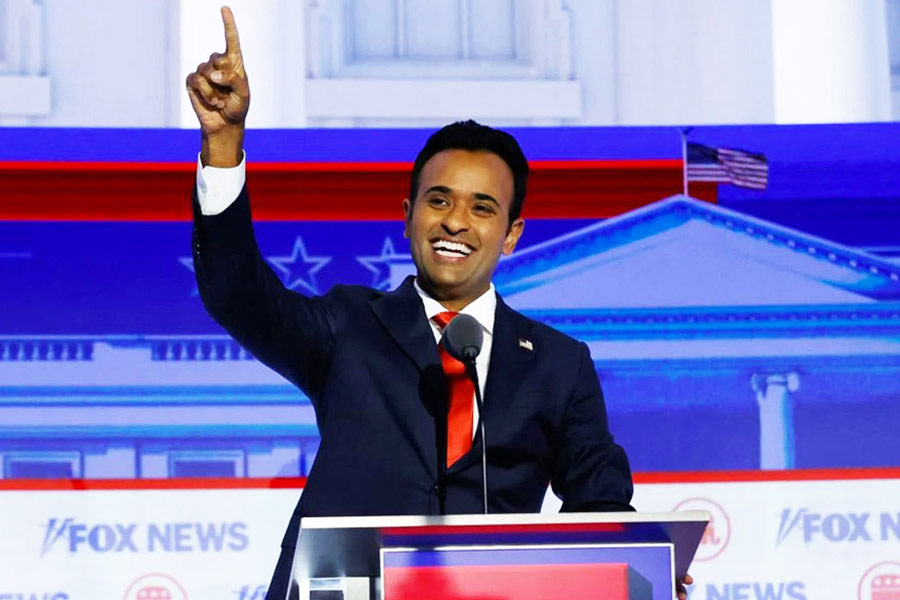 “I’m delighted to end my campaign as the most popular Vivek in the world,” says Vivek Ramaswamy   