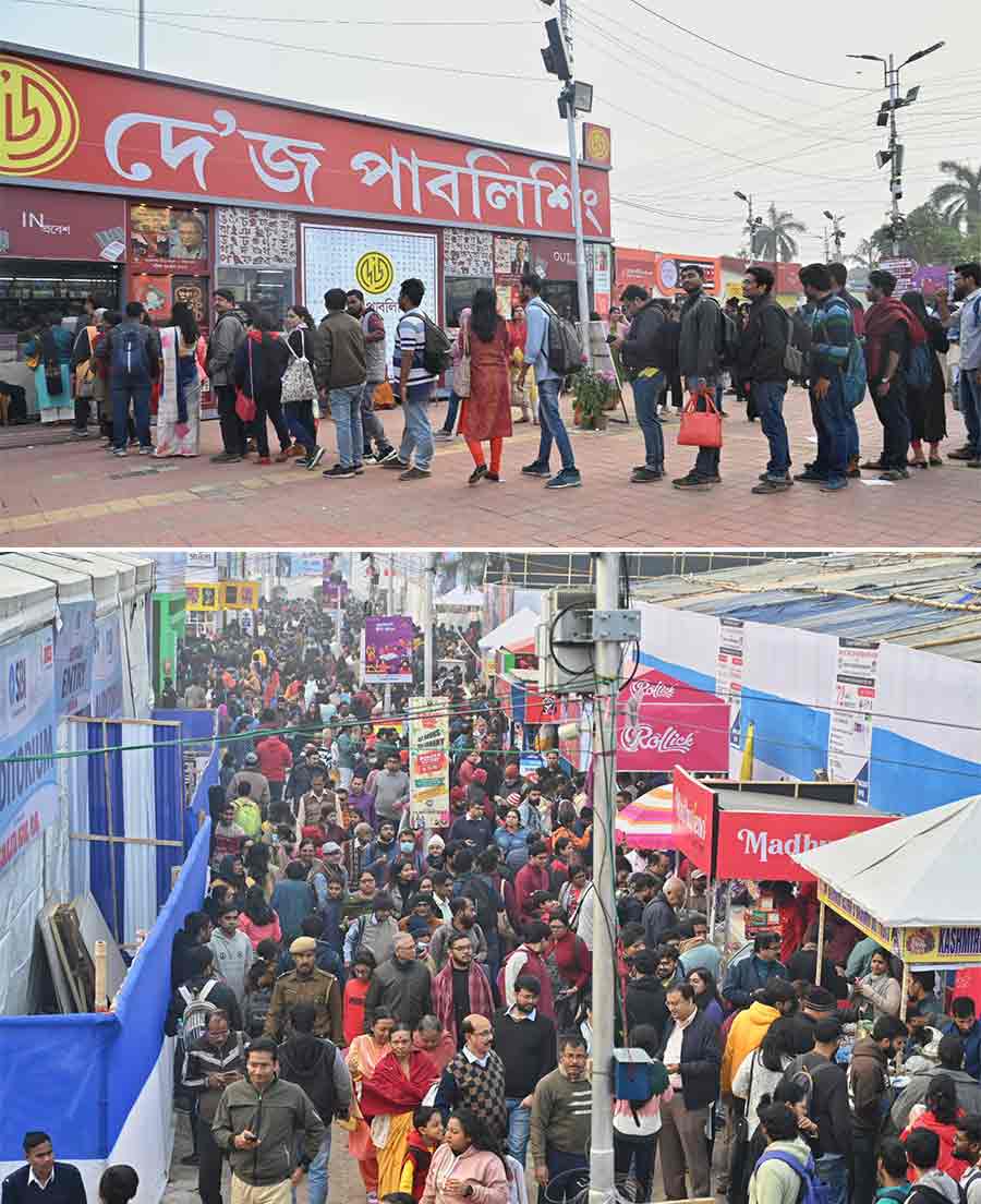 Booklovers thronged International Kolkata Book Fair on Sunday  
