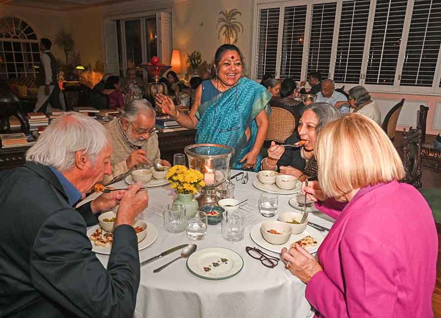 Culinary historian Pritha Sen with Gormei, a brand known for crafting ‘extraordinary’ culinary experiences by collaborating with chefs and restaurants, brought to Kolkata traditional recipes of Bengal at The High Table, a pop-up held on January 11 and 12 at The Glenburn Penthouse 