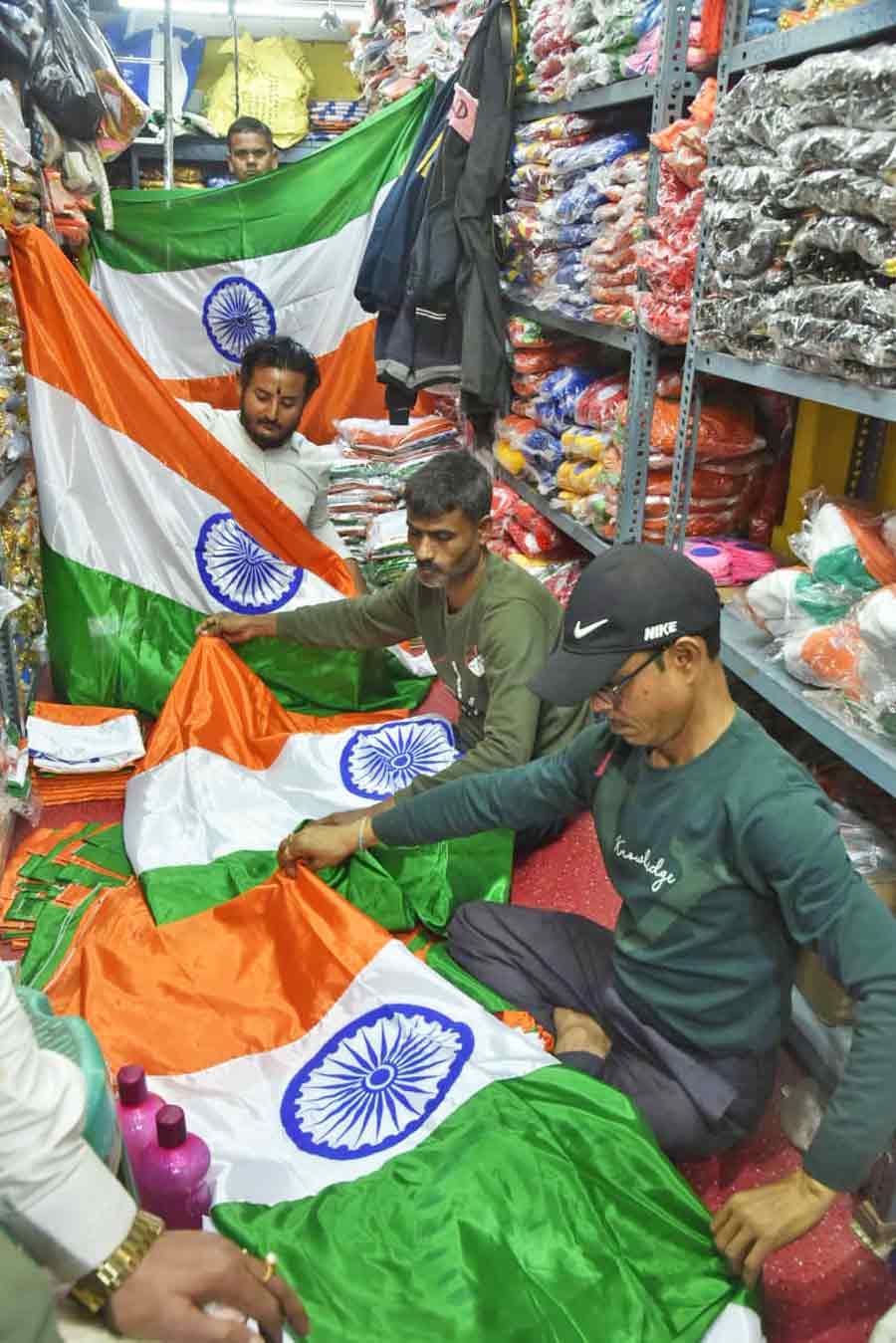 The Tricolour at Bagri Market for sale ahead of Republic Day   