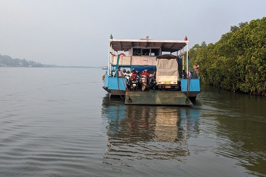 A ferry ride is the only way for travellers and locals to get to the island