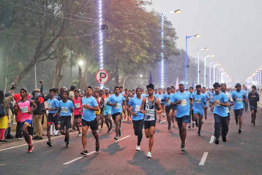 Almost 25,000 people across age groups participated under three categories — 21k, 10k and 5k — in the Kolkata Police Half Marathon