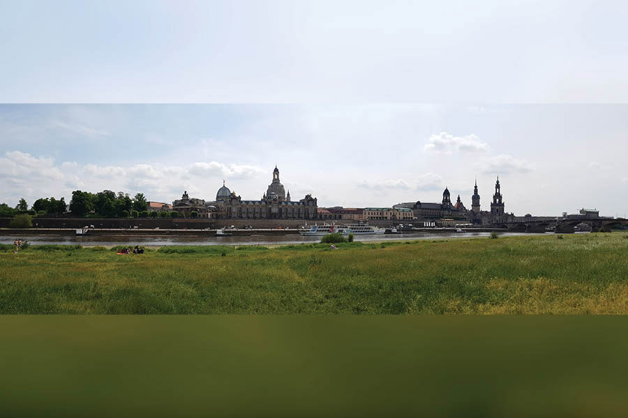 The famous Dresden panorama, as captured by the author 