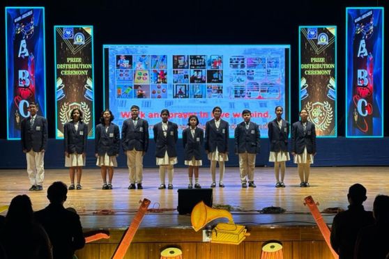 The ceremony, unfolding in three splendid slots from nursery to class 8, aimed to honour young achievers in co-curricular activities throughout the academic year 2023-2024.